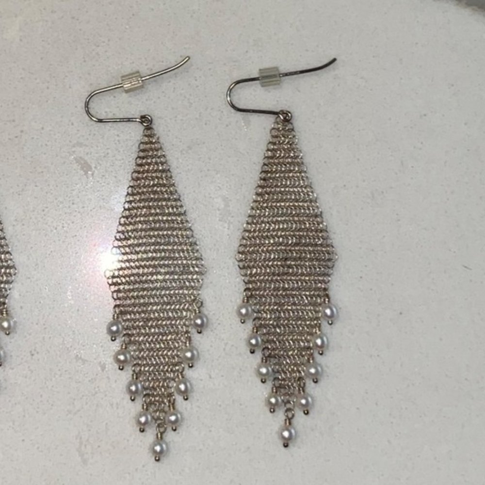 Elsa Peretti® Mesh Fringe Earrings